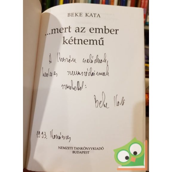 Beke Kata: …mert az ember kétnemű (dedikált)