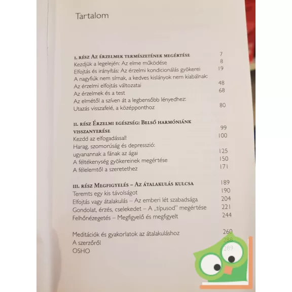 Osho: Érzelmi jóllét (DVD nélkül) (ritka)