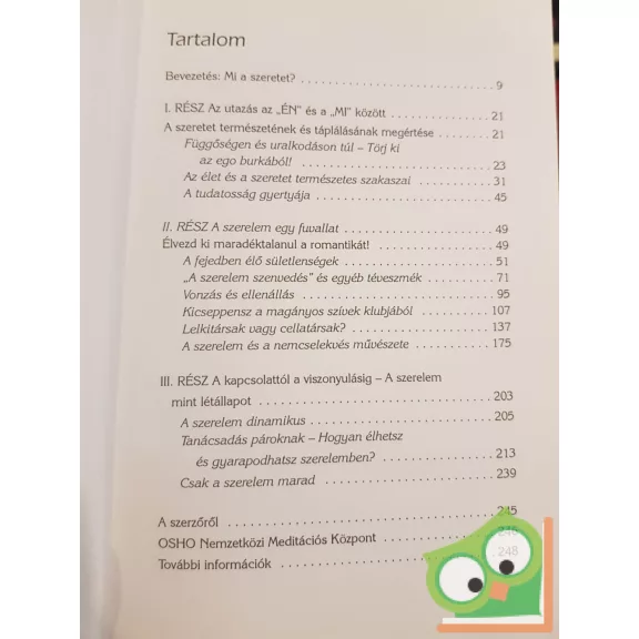 Osho: Szerelmesen (DVD nélkül) (ritka)