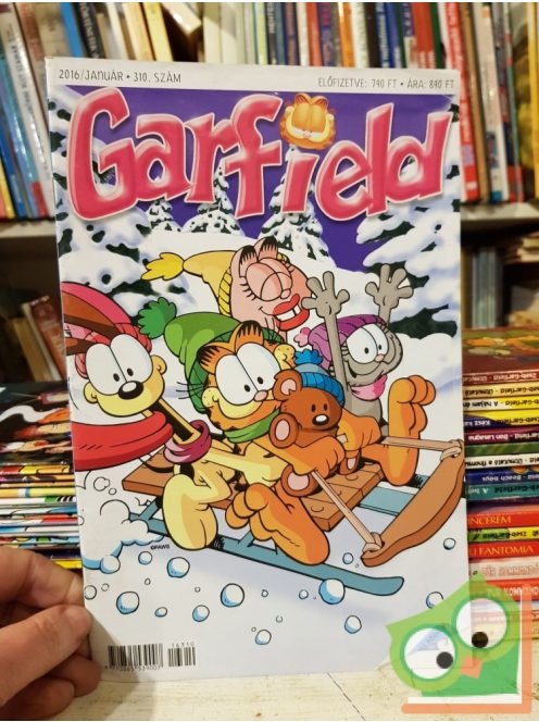 Jim Davis: Karácsonyi Garfield 310. 2016 január, poszterrel
