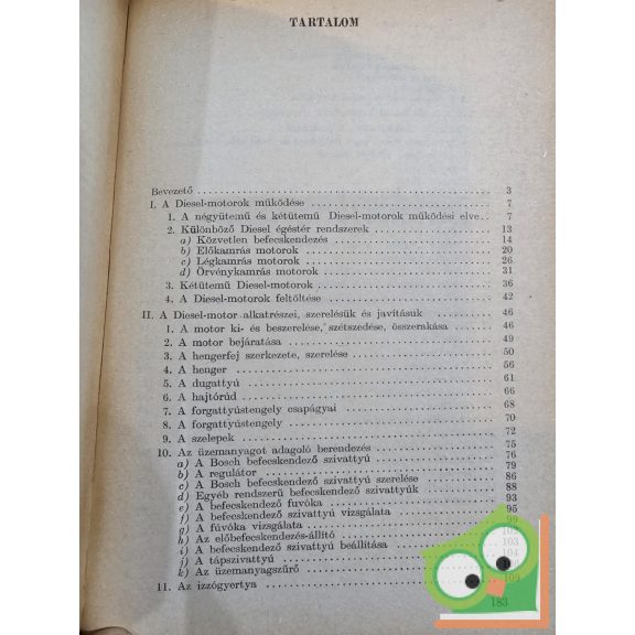 Szendrődi Valér: Gépjármű diesel-motorok működése, kezelése, javítása (ritka)