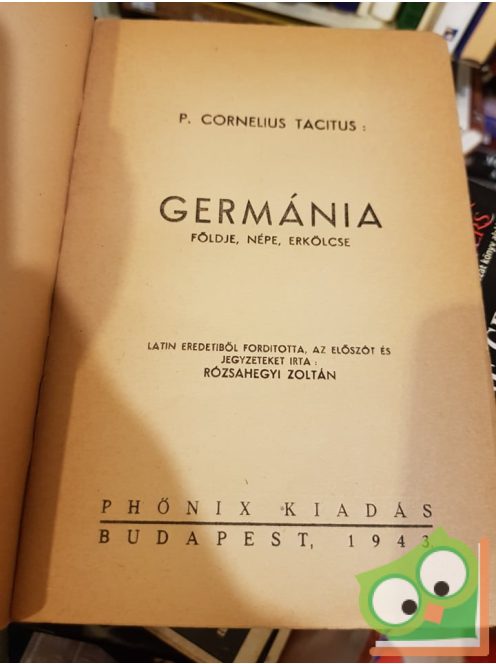 Publius Cornelius Tacitus: Germánia