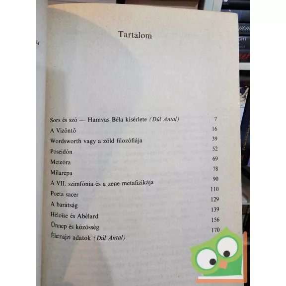 Hamvas Béla: A láthatatlan történet (ritka)