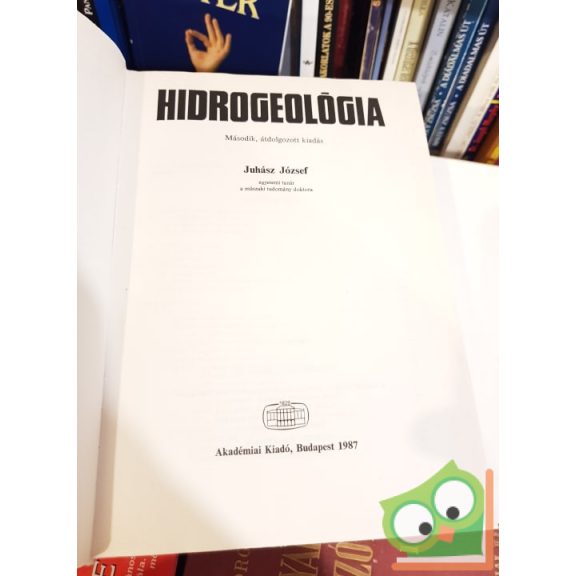 Juhász József: Hidrogeológia (Ritka)