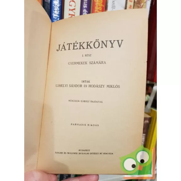 Játékkönyv gyermekek számára (Ritka)