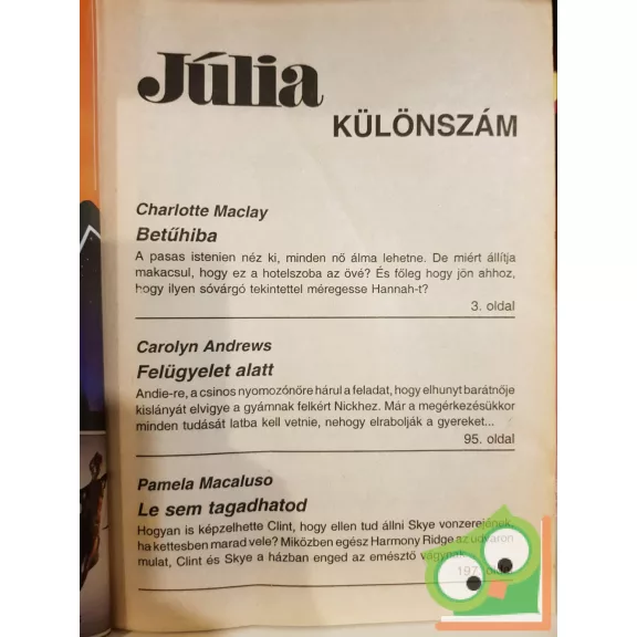 Júlia különszám 2000/3