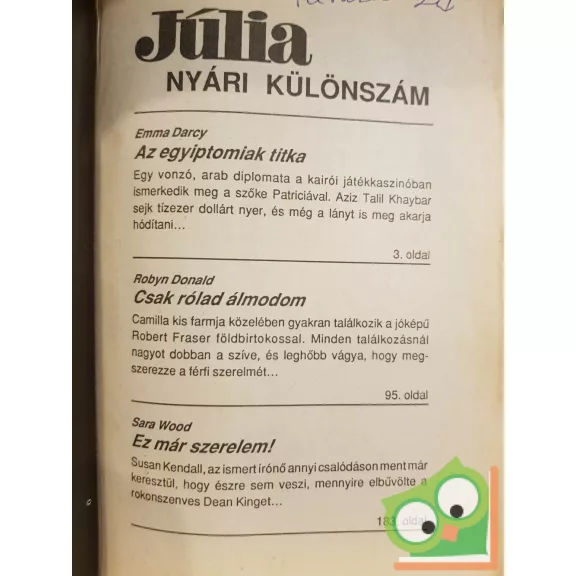 Júlia nyári különszám 1991