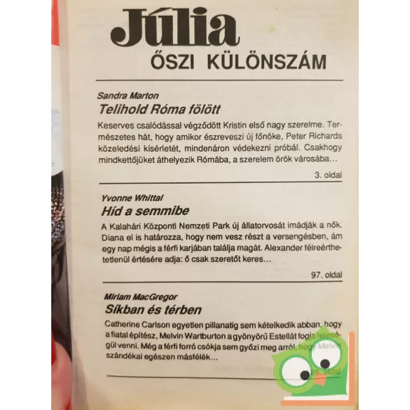 Júlia őszi különszám 1992/4