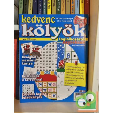   Kedvenc Kölyök Foglalkoztató Nagyoknak 2016/20 szám (6-12 éveseknek)
