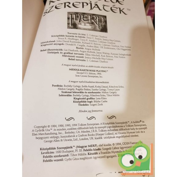 S. Coleman Charlton: Középfölde szerepjáték (A Gyűrűk Ura Szerepjáték)
