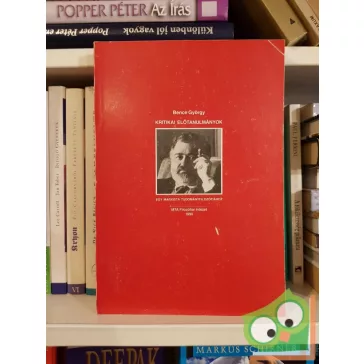   Bence György: Kritikai előtanulmányok egy marxista tudományfilozófiához