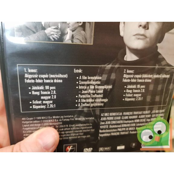 400 csapás (Truffaut gyűjtemény) (duplalemezes exkluzív kiadás) (DVD)
