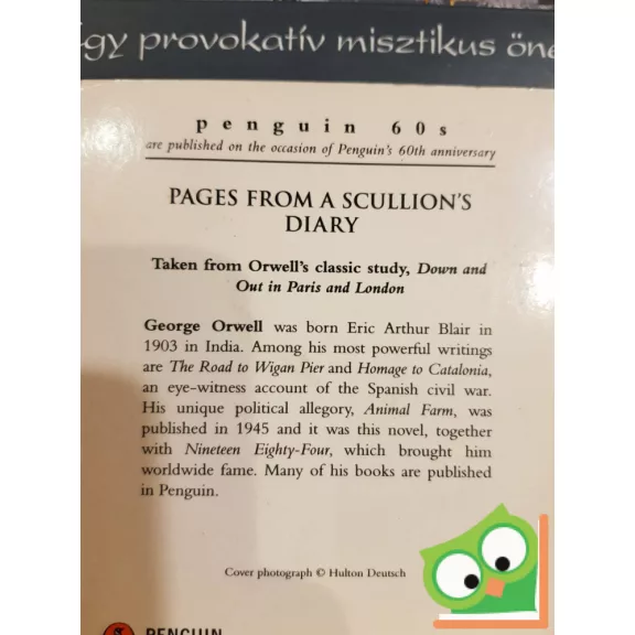 George Orwell: Pages From a Scullion's Diary (Penguin 60s)