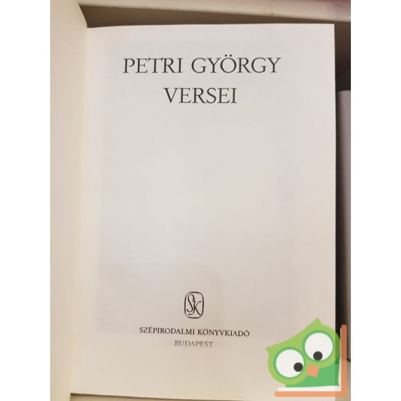 Petri György: Petri György versei (Ritka!)