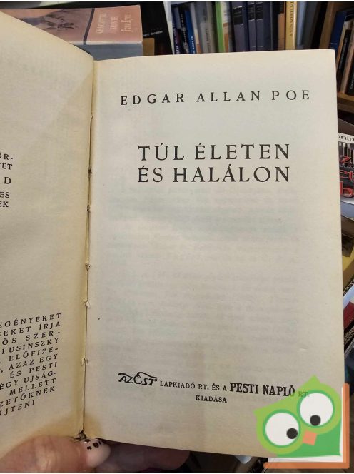 Edgar Allan Poe: Túl életen és halálon