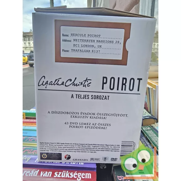 Agatha Christie - Poirot DVD bőrönd (11 évad, 43 lemez)