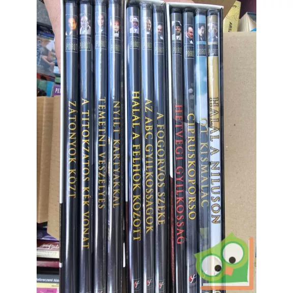 Agatha Christie - Poirot DVD bőrönd (11 évad, 43 lemez)