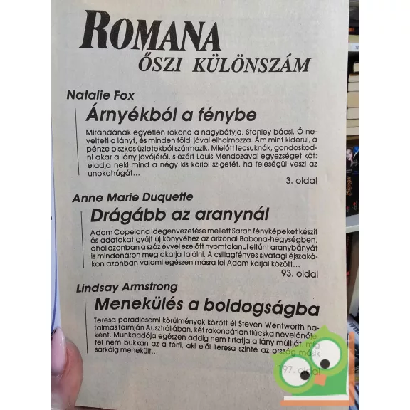 Romana őszi különszám 1994/5