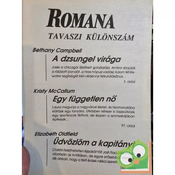 Romana tavaszi különszám 1992