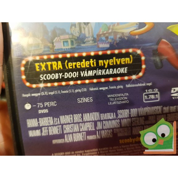 Scooby Doo Vámpírmusical, egész estés rajzfilm (DVD)