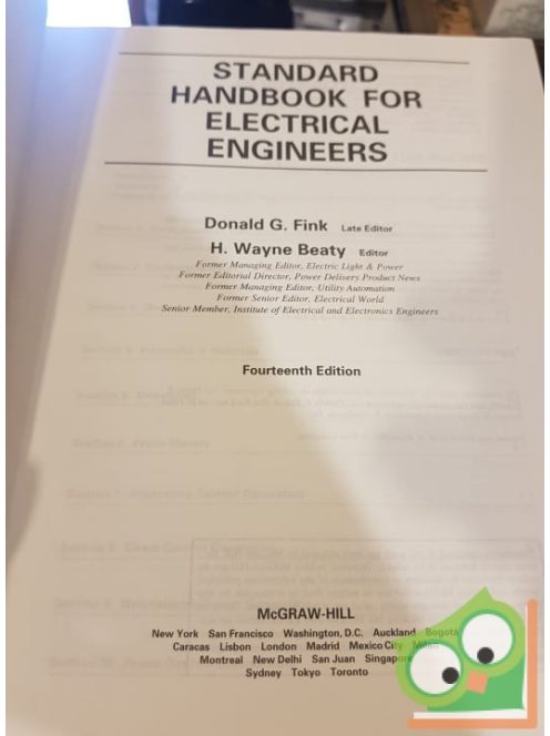 Donald G. Fink, H. Wayne Beaty: Standard Handbook for Electrical Engineers (14th edition)