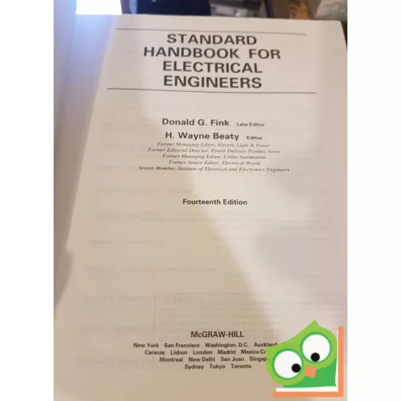 Donald G. Fink, H. Wayne Beaty: Standard Handbook for Electrical Engineers (14th edition)