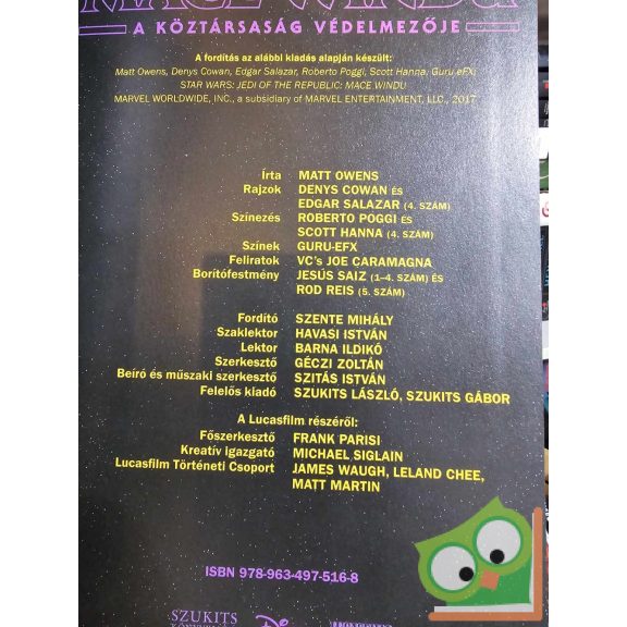 Matt Owens: Star Wars: Mace Windu - A Köztársaság védelmezője (Marvel) (újszerű)