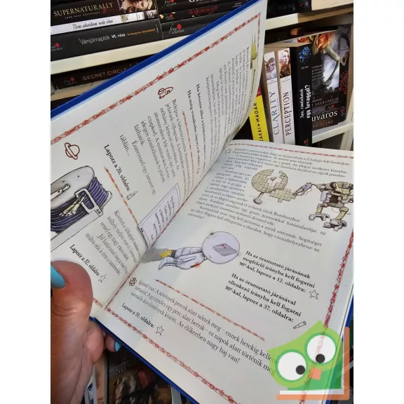 David Glover: A talányok bolygója (Kalandos küldetés lapozgatós könyv) (újszerű)