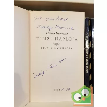   Cristea Hortensia, Zemlényi-Kovács Zoltán: Tenzi naplója (Levél a másvilágra) Dedikált