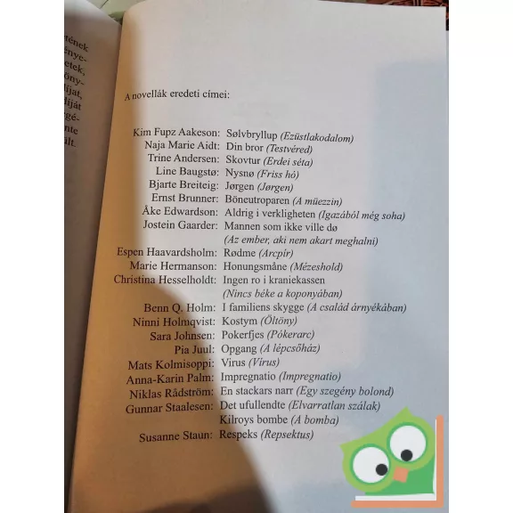 Vaskó - Soós - Péteri - Mádl: Tízparancsolat (Kortárs skandináv novellák)