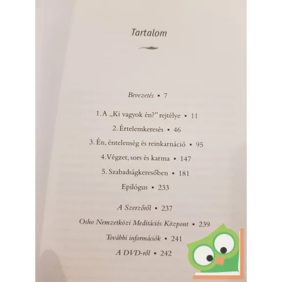 Osho: Végzet, szabadság és a lélek (lemez nélkül)