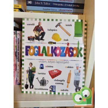   Foglalkozások - vidám, képes lapozgató (keménylapos, új)