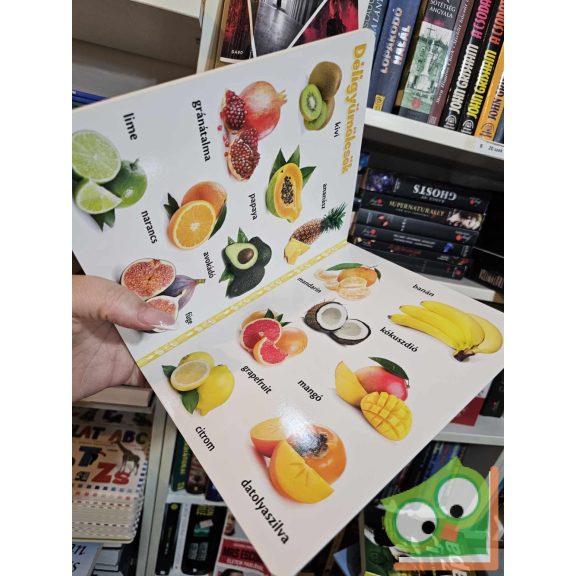 Gyümölcsök - vidám, képes lapozgató (keménylapos, új)