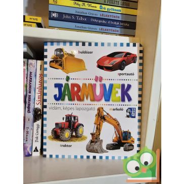 Járművek - vidám, képes lapozgató (keménylapos, új)