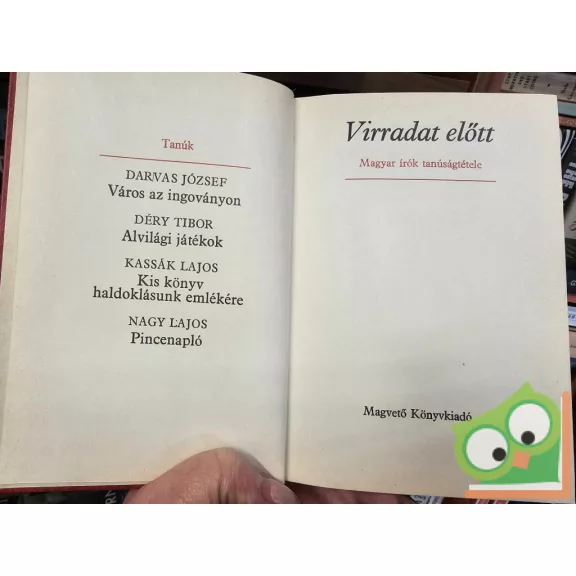 Virradat előtt - Magyar írók tanúságtétele
