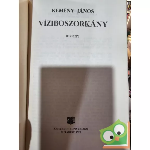 Kemény János: Víziboszorkány