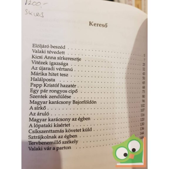 Wass Albert: Valaki tévedett (Elbeszélések 1945-1950)