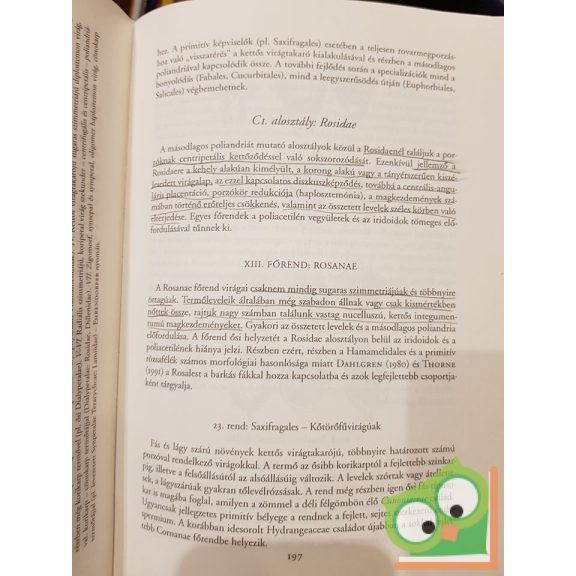 Borhidi Attila: A zárvatermők fejlődéstörténeti rendszertana
