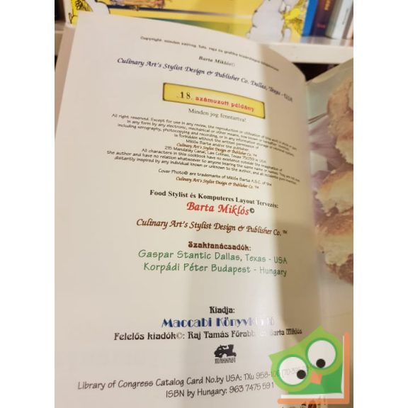 Barta Miklós: 2000 év zsidó konyhaművészete Európában (Nagyon ritka) (dedikált)